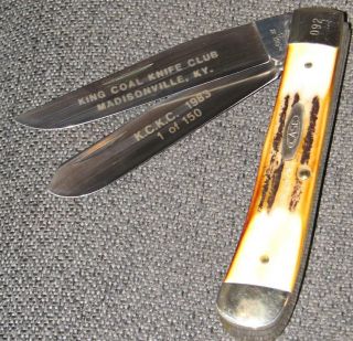 CASE XX 5254 Pocket Knife ltd ed 1983 KING COAL KNIFE CLUB Madisonville KY MINTY 3
