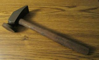 Vintage Cobbler Hammer Smaller Size With Wood Handle 9 In.  Long L@@k