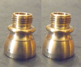 (2) Nozzle Reducers Solid Brass 1/4 " Ips (1/2 " Dia) X 1/8 " Ips (3/8 " Dia) Lamp (nb1)