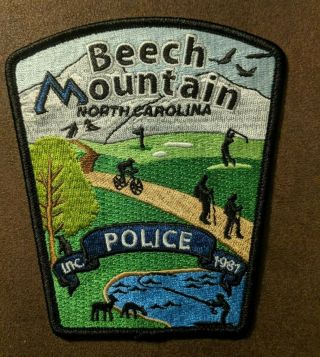 Beech Mountain Nc Police / Sheriff Patch North Carolina