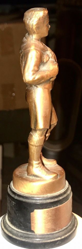 1967 Boy Scout Trophy Award 5” Statue 4th Degree K of C Award Outstanding Scout 2