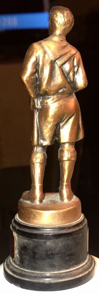 1967 Boy Scout Trophy Award 5” Statue 4th Degree K of C Award Outstanding Scout 3