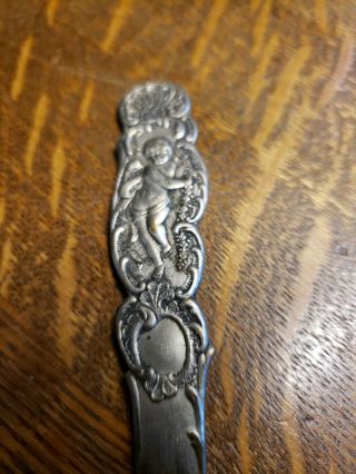 Antique c1890s Letter Opener with Cherub Angel & Advertising AMERICAN STAR SOAP 2
