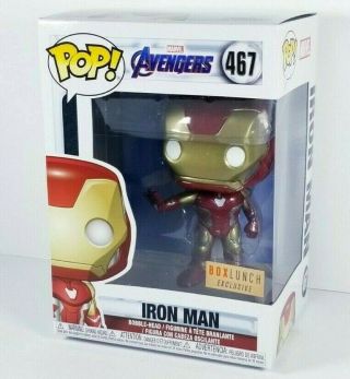 Funko Pop Iron Man Box Lunch Exclusive Avengers Endgame 467 In Hand