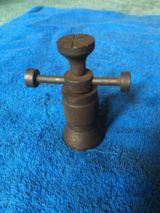 Vintage Miniature Machinist Bottle Jack 3 1/2 " Inch To 5 3/4 " Inch With Handle