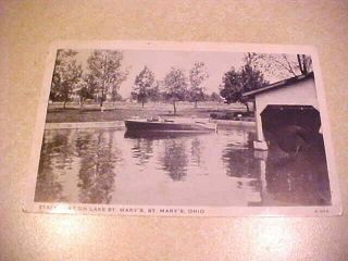 Vintage Postcard: State Boat On Lake St.  Mary 