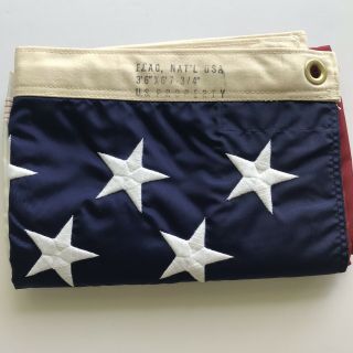 Vintage 1969 Rare Usa American Annin 50 Star Flag 42”x 79 3/4”