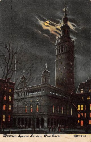 Q23 - 0737,  Madison Square Garden,  York,  Ny. ,  1912 Postmarked.  Postcard.