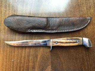 Vintage Case Xx Stag Fixed Blade 5 Finn Rare Old Hunting Knife 1950’s