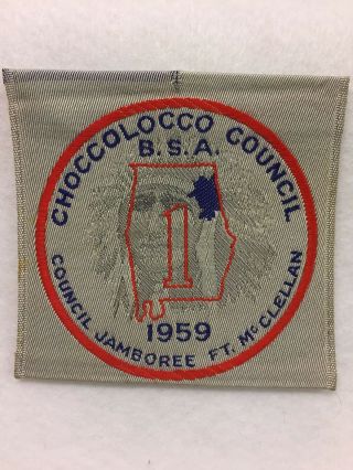 Boy Scouts - 1959 Choccolocco Council - Council Jamboree / Ft.  Mcclellan Patch