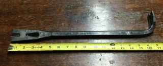 Vintage STANLEY HANDYMAN,  H - 818,  Carpenter ' s 17” Tool Claw / Nail Pry Crow Bar 3