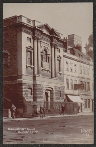 1920 Bristol Prince Street Old Assembly Rooms Real Photo Postcard Fred Little