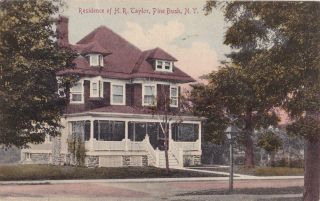 C 1910 Postcard House - Residence Of H R Taylor Pine Bush Ny