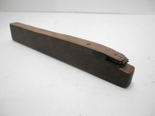 Antique Leather Wood Pricking Wheel Brass Edge Tool