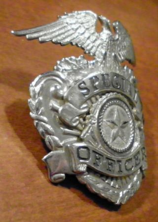 Obsolete Vintage Special Officer Hat Badge L.  A.  Stamp & Staty Co 3
