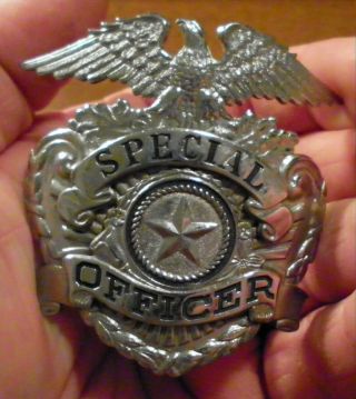 Obsolete Vintage Special Officer Hat Badge L.  A.  Stamp & Staty Co 6