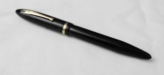 Vintage Black Sheaffer Fountain Pen With Feather Touch Nib 5 1/2 "