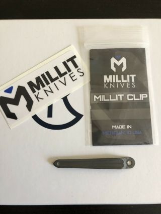 Millit Knives Titanium Chris Reeve Clip For Crk Sebenza - Umnumzaan - Inkosi