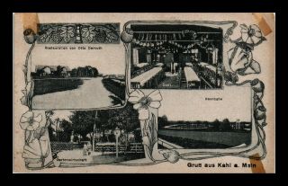 Dr Jim Stamps Greetings From Kahl Am Main Germany Four Views Postcard