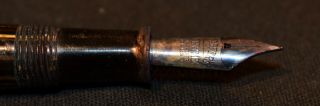 Vintage W.  A.  SHEAFFER Fountain Pen GOLD BROWN STRIPES 4