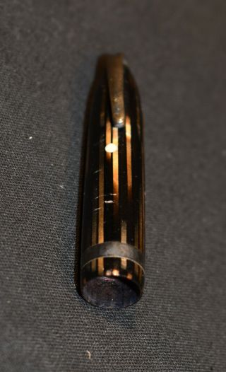 Vintage W.  A.  SHEAFFER Fountain Pen GOLD BROWN STRIPES 7