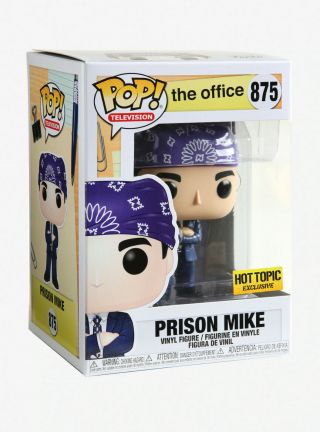 Funko Pop Prison Mike The Office Michael Scott Hot Topic Pop 875