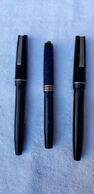 Vintage Rare Parker Duofold Fountain Pen,  2 Vintage Osmiroid 65