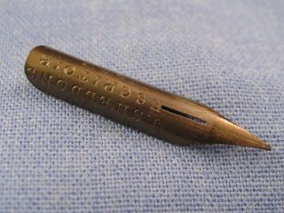 Antique Vintage Dip Pen Nib Plume Pluma Feder J Sheldon Escritoir Coin Balance