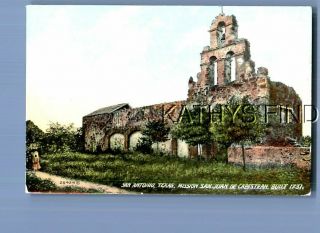 Texas Postcard V,  3016 Mission San Juan De Capestran,  San Antonio