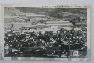 Rppc Dannemora York State Hospital & Clinton Prison Air View Postcard