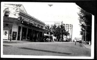 Vintage Photograph Movie Theatre Hirsch Co.  Elser Pier Miami Florida Cars Photo