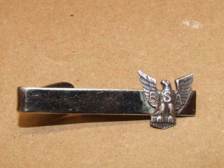 Vintage Sterling Silver Eagle Boy Scouts Of America Bsa Tie Clip