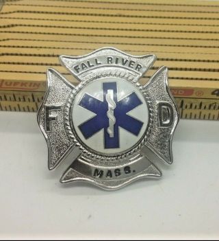 Fall River Massachusetts Fire Dept.  Special Ops Ems Honor Guard Badge Vintage