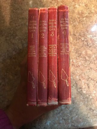 1927 Audels Carpenters And Builders Guides 1,  2,  3 And 4
