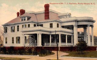 Rocky Mount North Carolina Hackney Residence Side View Vintage Postcard Je229550