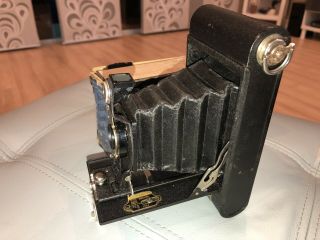 RARE Vintage Kodak No 2 Folding Cartridge Hawk - Eye Camera Hawkeye - LOOK - 4