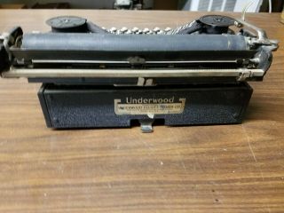1920 - vintage Antique Underwood Portable Typewriter E1159924 5