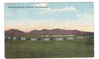 Schofield Barracks,  Leilehua Near Honolulu,  Hawaii Vintage Postcard