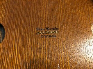 Vintage Globe Wernicke A - 2 Stacking Desk Wood Dovetailed Trays 3