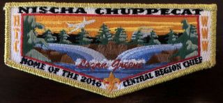 2016 Central Region Chief Nischa Chuppecat Lodge Logan Greene Yellow Border