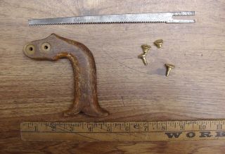 Old Tools,  Antique Keyhole Saw,  Disston 5 - 26 - 1874 Blade,  Good Intact