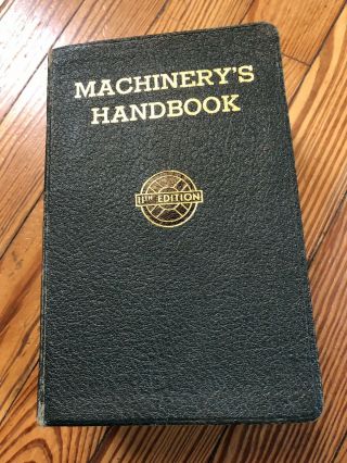 1942 Machinery’s Handbook 11th Edition.