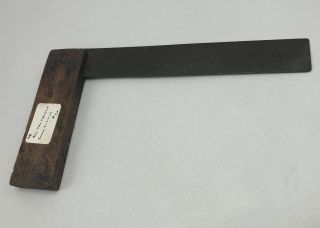 Antique Vintage Wood And Metal Try Square 9 1/2” Inch 6