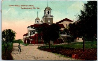 Parkersburg,  West Virginia Postcard " The Casino,  Terrapin Park " 1911 Cancel