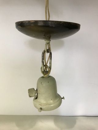 Vintage Brass Ceiling Cap Canopy Chain Finial Chandelier Light Lamp Parts
