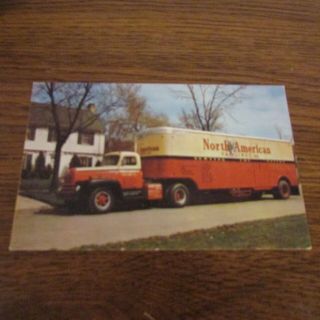 Vintage Postcard North American Van Lines Inc.  Truck.  Help The Animals