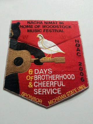 Lodge 86 Nacha Nimat 2006 Noac Silver Boarder Sponsor Patch