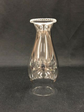 C.  1880 - 1900’s Burrell Kimberly Clear Lead Glass No.  1 Size Chimney For Oil Lamp
