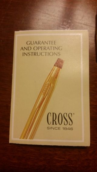Vintage Cross Pen 14Kt Gold Filled Pen Set w/ Box & Paperwork plus one 12kt pen 3