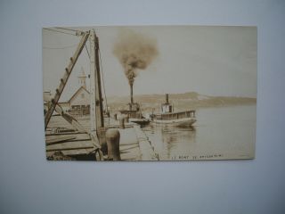 Rppc Postcard By J.  E.  Lemay Le Port De Chicoutimi Quebec Canada